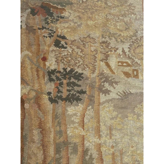 French Needlepoint Panel Tapestry, 1890s For Sale - Image 6 of 15