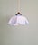 Bauhaus Art Deco Pendant Light in Pleated Mauve Opaline Glass, 1920s For Sale - Image 3 of 13