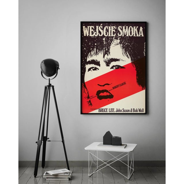 Postmodern "Enter The Dragon" Original Vintage Movie Poster, Polish, 1981 For Sale - Image 3 of 4