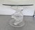 Glass Exceptional Vintage 1980s Sculptural Lucite Double Helix Dining / Center Table – Stacked Acrylic Spiral Base, Postmodern For Sale - Image 7 of 7