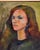 Portraiture Wood Framed Original Painting on Canvas - Portrait of a Girl For Sale - Image 3 of 6