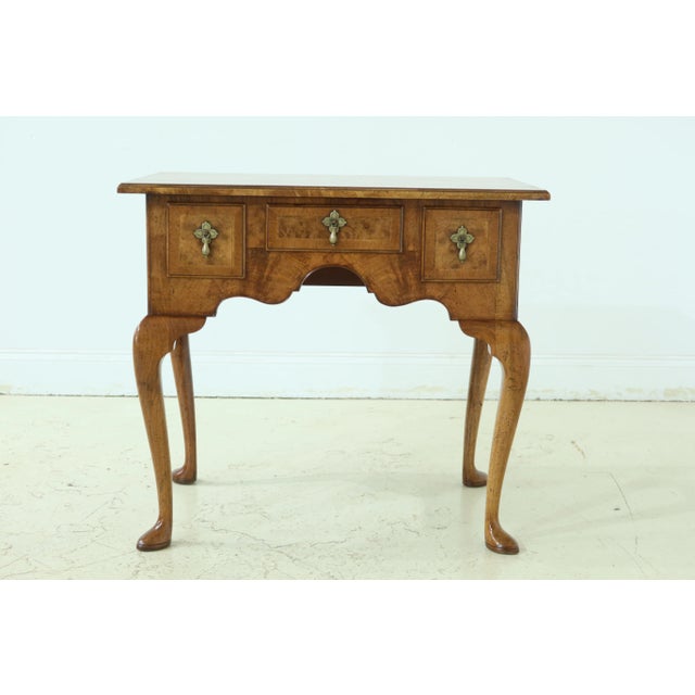 Approx: 30 Years Old Dovetailed Drawer Construction High Quality Construction Nice Inlay Work Throughout English Style Un-...