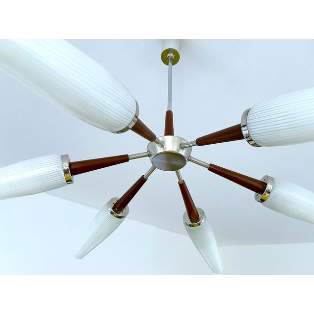 1960s Large Vintage Danish Style Pendant Light, 1960s For Sale - Image 5 of 18