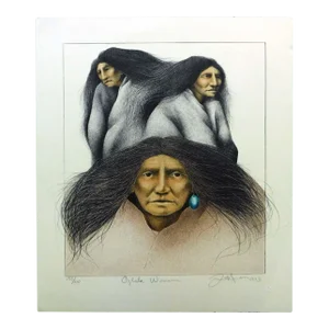 Frank Howell "Oglala Women" Lithograph Unframed Hand Signed