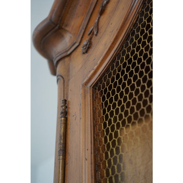 Don Rousseau Attributed Country French Walnut Corner Cabinet For Sale - Image 11 of 15
