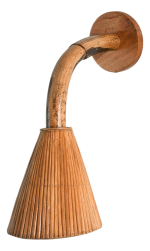 Cone 002 Organic Rattan Wall Lamp