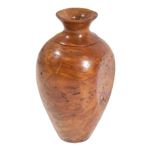 Jim Robbie Signed Tawhai Burr Wood Vase