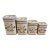 Vintage Portuguese Kitchen Canister Set Heavy Porcelain Handpainted Floral Motif - Set of 4 For Sale