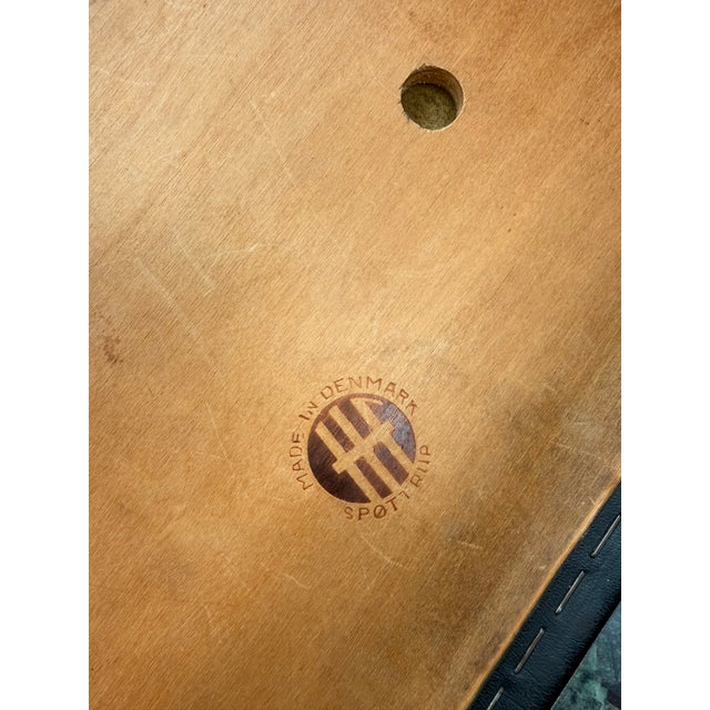 Vintage Danish Teak Ottoman by Hugo Frandsen for Spøttrup, Denmark, 1960s For Sale - Image 9 of 10