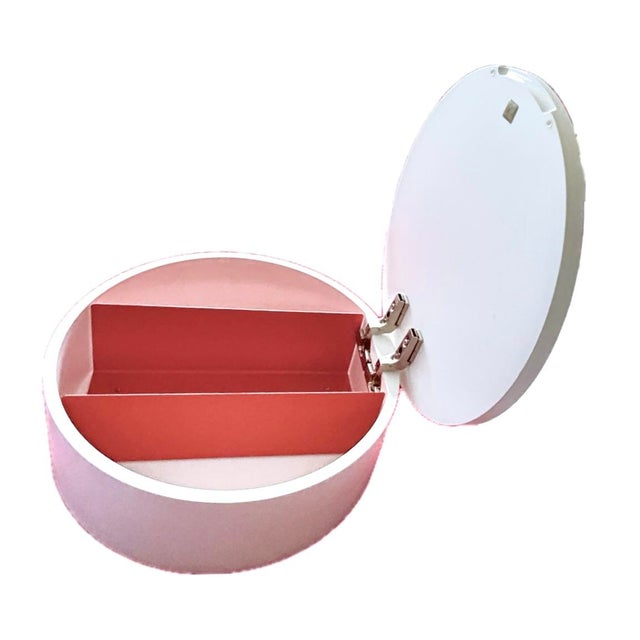 Postmodern Oversized Pop Art White Lacquered "Big Pill" Wall Cupboard With Shelving by Palomba for Dornbracht For Sale - Image 3 of 12