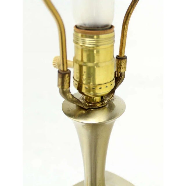 Mid-Century Modern Art Nouveau Style Cast Metal Table Lamp For Sale - Image 10 of 11