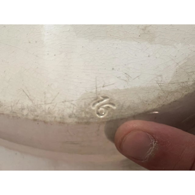 Antique Pearlware Blue Feather Edge Platter, Circa 1820’s For Sale - Image 10 of 11