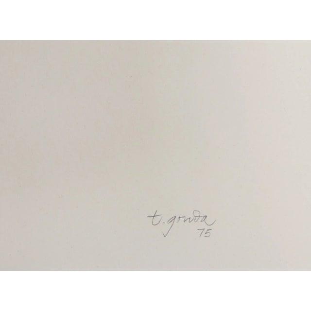 Purple Divided Square, Unknown Artist Screenprint, Signed 't. Gowda' and Numbered in Pencil For Sale - Image 4 of 4