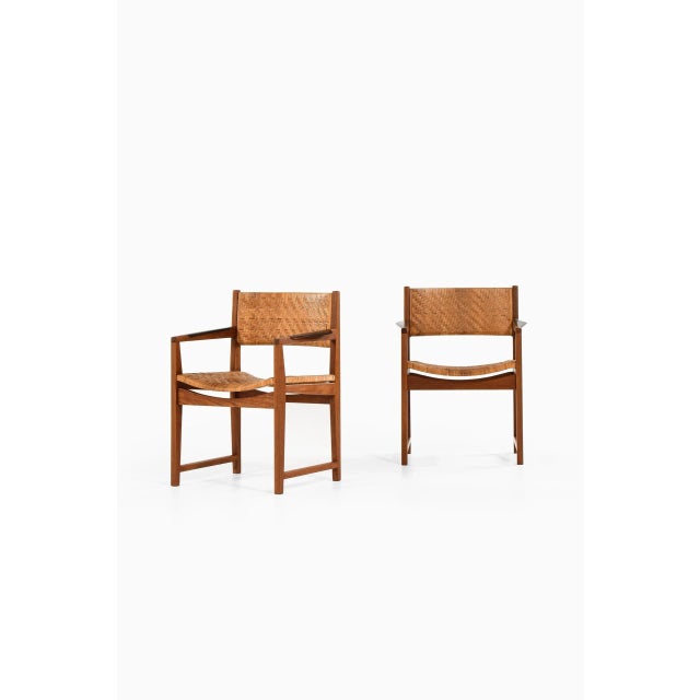 Rare pair of armchairs model 350 designed by Peter Hvidt & Orla Mølgaard-Nielsen. Produced by Søborg Furniture in Denmark....
