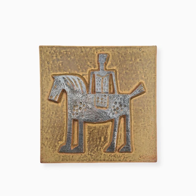Ceramic Wall Relief by Börje Skohg for Gustavsberg, Sweden, 1960s For Sale - Image 9 of 9
