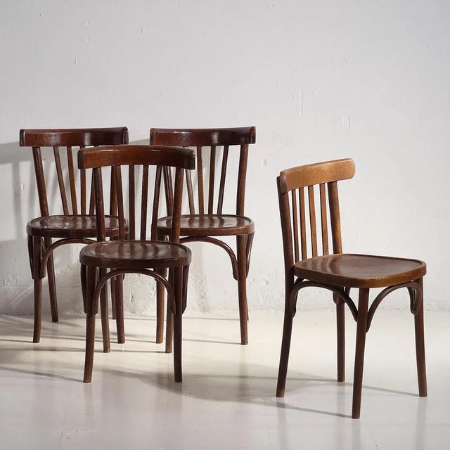 Bistro Dining Chairs from Thonet, 1940s, Set of 4 For Sale - Image 13 of 13