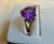 Contemporary 4 Carat Heart Shape Amethyst Love Cocktail Ring in 18 Karat Yellow Gold For Sale - Image 3 of 18