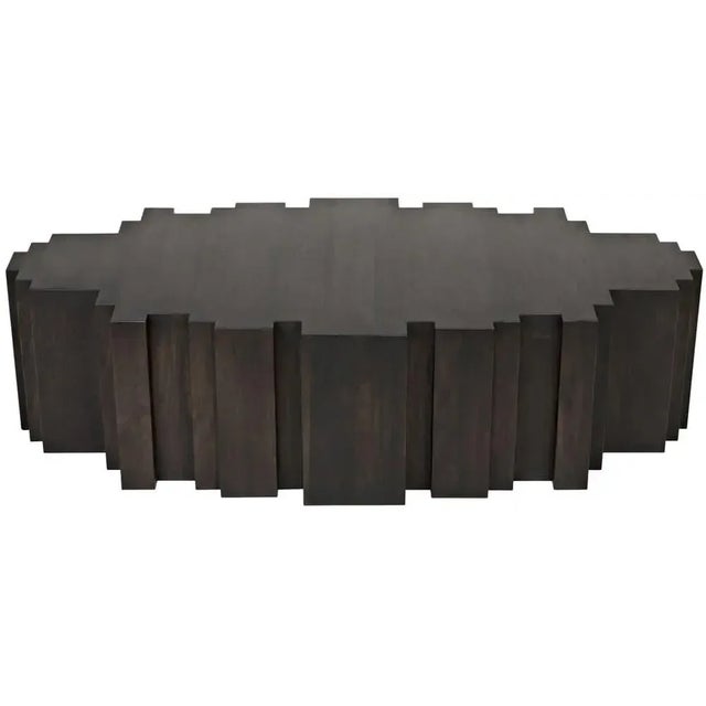 Noir NOIR Royce Coffee Table, Ebony Walnut For Sale - Image 4 of 5