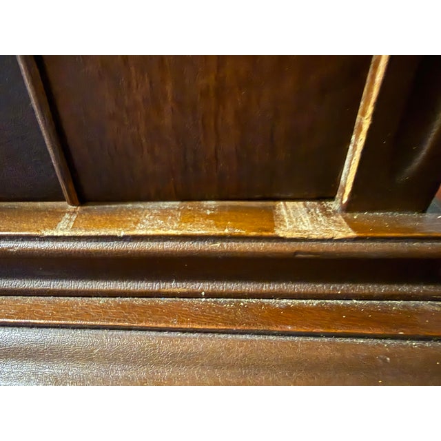 1930s Berkey and Gay Style Art Deco Mahogany Burlwood Highboy Dresser For Sale - Image 12 of 13