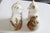 White Pair of Staffordshire English Porcelain Cats With Painted Pheasants For Sale - Image 8 of 15