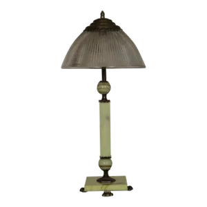 Early 20th Century Akro Agate Table Lamp