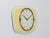 1950s Pastel Yellow Midcentury Wall Clock in the style of Max Bill from Junghans, Germany, 1950s For Sale - Image 5 of 12