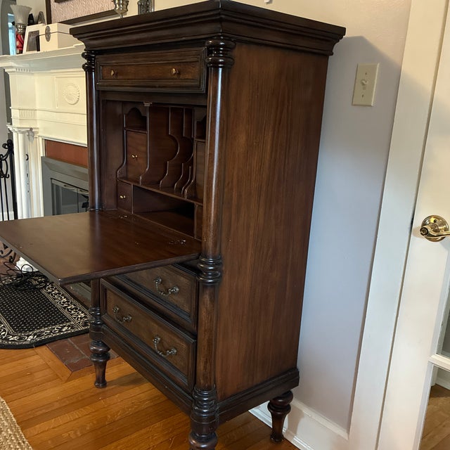 1990s Alligator Embossed Secretary Desk For Sale In Providence - Image 6 of 6