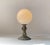 Italian Bronze Cherub Table Lamp with Opaline Orb Sphere, 1970s For Sale - Image 3 of 12
