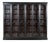 Large 19th Century English Glazed Ebonised Mahogany Bookcase, 1880 For Sale
