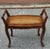 Mid 20th Century Refinished French Provincial Louis XV Style Walnut Bench With a Caned Seat For Sale In Washington DC - Image 6 of 14