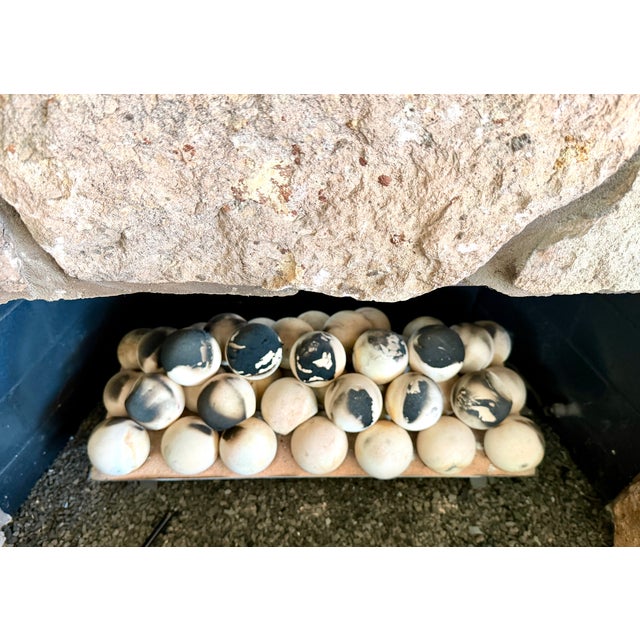 Dug on the banks of the Chattahoochee River in Columbus, Georgia, these natural limestone 3", one and a half pound stone...