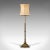 1940s 6'8" Tall Vintage English Brass Adjustable Standard Lamp For Sale - Image 4 of 13