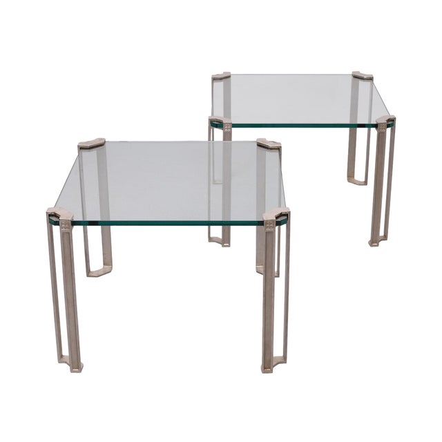 1970s Square Model T24 Sofa Tables by Peter Ghyczy, 1970s, Set of 2 For Sale - Image 5 of 10