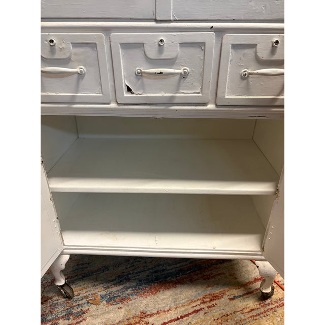 Antique Steel Industrial Medical Dental Display Cabinet For Sale - Image 9 of 10