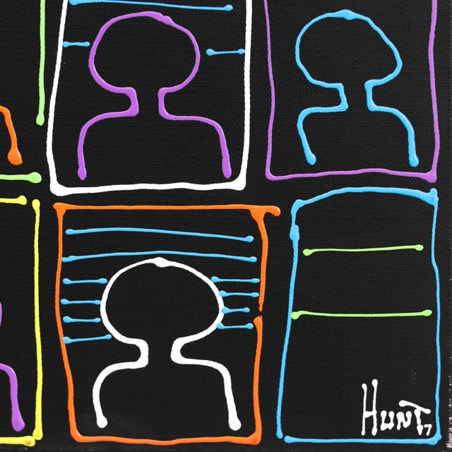 2010s "A Smaller Crowd Ii" Original Artwork by R Hunt For Sale - Image 5 of 8