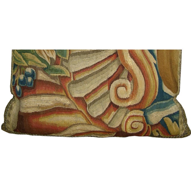 17th Century Antique Brussels Tapestry Pillow