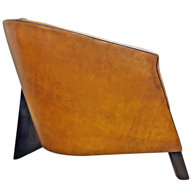 Tan Pair of 'Charel' Chairs by Bart Van Bekhoven For Sale - Image 8 of 13