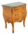 French Marble Top Bombay Serpentine Burlwood Commode Nightstand 6346 For Sale