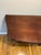 Wood Mid 20th Century Mahogany Flip-Top Demi-Lune Game Table Console — Elegant Convertible Hall Table For Sale - Image 7 of 7