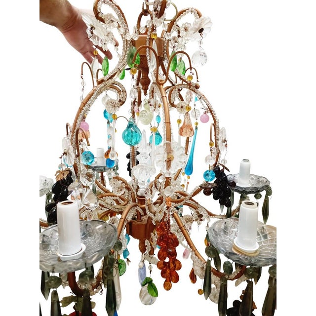 Large Murano Glass Lamp For Sale - Image 3 of 12