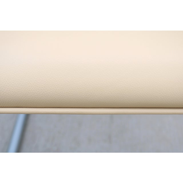 Ludwig Mies Van Der Rohe Brno Tubular Chairs in Beige Leather by Gordon, Set of 4 For Sale - Image 15 of 18