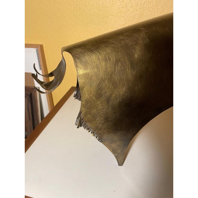 Large Handmade Ram Sculpture in Brass, 1970s For Sale - Image 5 of 18