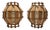 French Provincial Wooden Wall Sconces, 1960s, Set of 2 For Sale