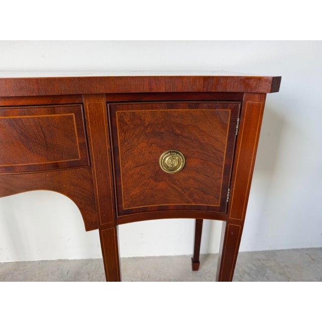 Baker Historic Charleston Collection Mahogany Brandy Board / Server Console Table For Sale - Image 13 of 13