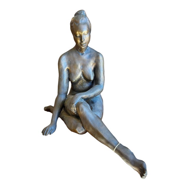Bronze Woman Sculpture by Lee Andreason, Signed For Sale