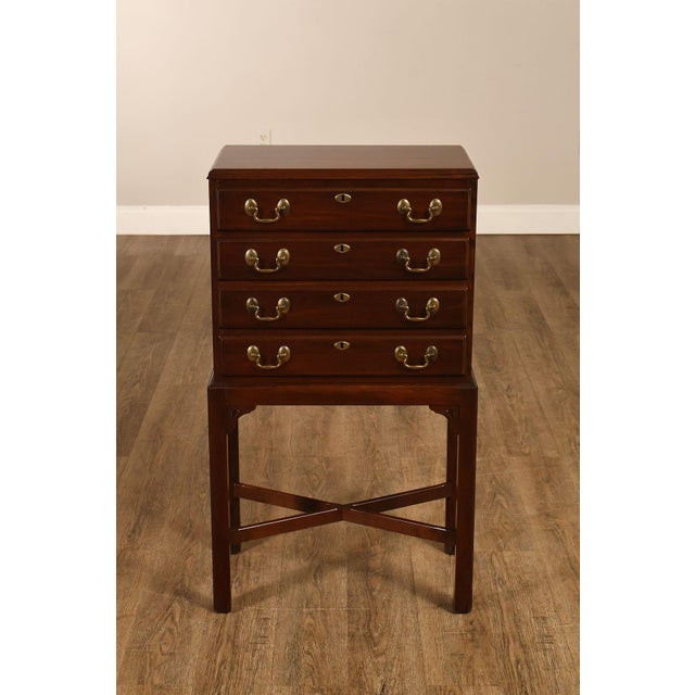 Ethan Allen 'Georgian Court' Cherry Silver Chest For Sale - Image 17 of 18