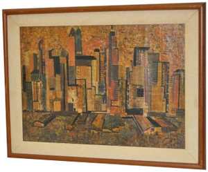 Vintage Mid-Century Collage - New York City 1950