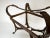Jacques Adnet 1980s Vintage Hermes Adnet Style Iron Faux Leather Strap Equestrian End Table For Sale - Image 4 of 11