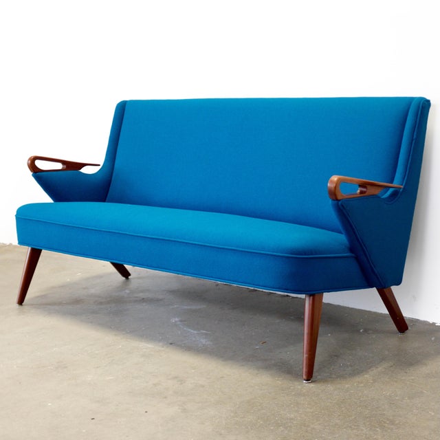 1950s 1950s Danish Teak "U3 (CFB-52)" Loveseat Attributed to Findahls Møbelfabrik, Designed by Chresten Findahl Brodersen For Sale - Image 5 of 11