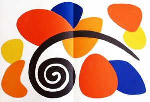 Calder Original Lithograph DM52173d Derriere Le Miroir 1968